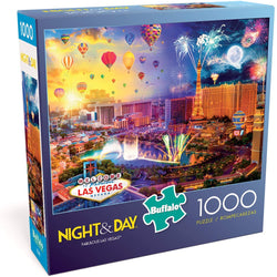 Buffalo Games - Night & Day Collection - Fabulous Las Vegas - 1000 Piece Jigsaw Puzzle brickskw bricks kw kuwait online lego