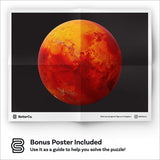 BetterCo. The Red Planet Mars Round Puzzle 500 Pieces