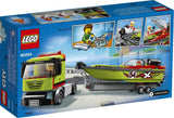 LEGO City Race Boat Transporter 60254 Race Boat Toy, Fun Building Set for Kids, New 2020 (238 Pieces)