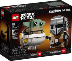 LEGO BrickHeadz Star Wars The Mandalorian & The Child 75317 Building Kit, Toy for Kids and Any Star Wars Fan Featuring Buildable The Mandalorian and The Child Figures, New 2020 (295 Pieces) brickskw bricks kw q8 kuwait online store puzzle lego toys play baby kids adult تركيب ليقو ليجو ذكاء مهارات العاب محل 