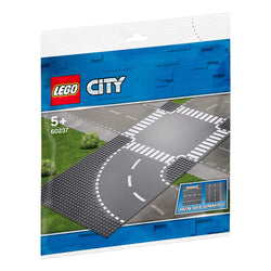 LEGO City Curve and Crossroad 60237 Building Kit , New 2019 brickskw bricks kw kuwait online