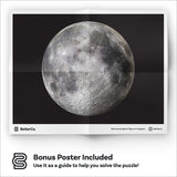 BetterCo. Full Moon Round Puzzle 500 Pieces Difficult Jigsaw Puzzles