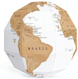 3D Scratch Globe Scratch Off World Map