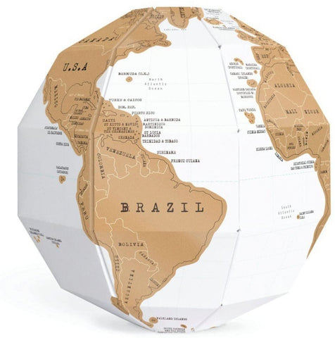 3D Scratch Globe Scratch Off World Map-3