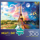 Buffalo Night & Day Paris Love 300 Large Piece Jigsaw Puzzle