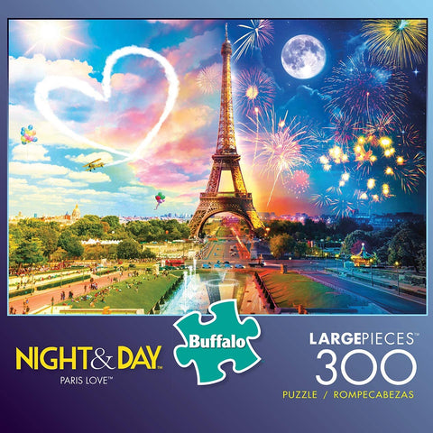 Buffalo Night & Day Paris Love 300 Large Piece Jigsaw Puzzle-4