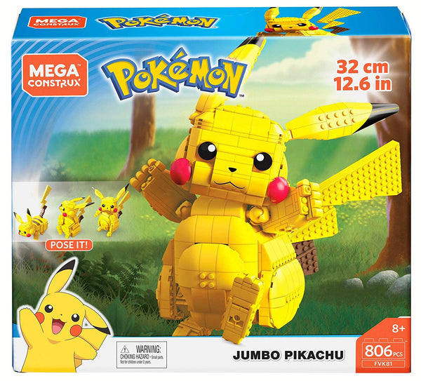 Mega Construx Pokemon Jumbo Pikachu brickskw bricks kw kuwait onilne lego