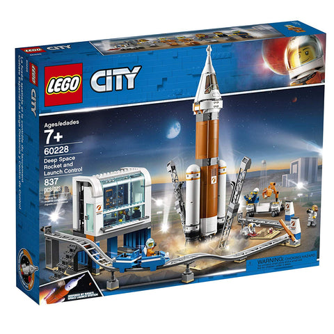 LEGO City Space Deep Space Rocket and Launch Control 60228 Model Rocket Building Kit with Toy Monorail, Control Tower and Astronaut Minifigures, Fun STEM Toy for Creative Play, New 2019 brickskw bricks kw kuwait online store shop