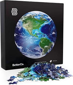 BetterCo. Planet Earth Round Puzzle 500 Pieces brickskw bricks kw kuwait lego online store