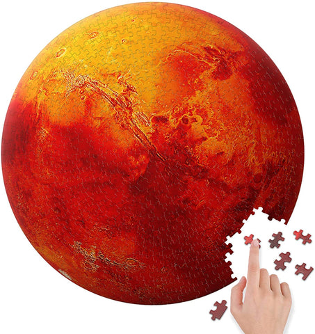 BetterCo. The Red Planet Mars Round Puzzle 500 Pieces-2