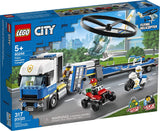 LEGO City Police Helicopter Transport 60244 Police Toy, Cool Building Set for Kids, New 2020 (317 Pieces)