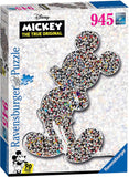 Ravensburger Disney Mickey Mouse Shaped 945 Piece Jigsaw Puzzle for Adults – Every Piece is Unique, Softclick Technology Means Pieces Fit Together Perfectly