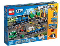 LEGO City Cargo Train Superpack 4in1 66493 - brickskw bricks kuwait