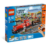 LEGO City Red Cargo Train 3677 - brickskw bricks kuwait